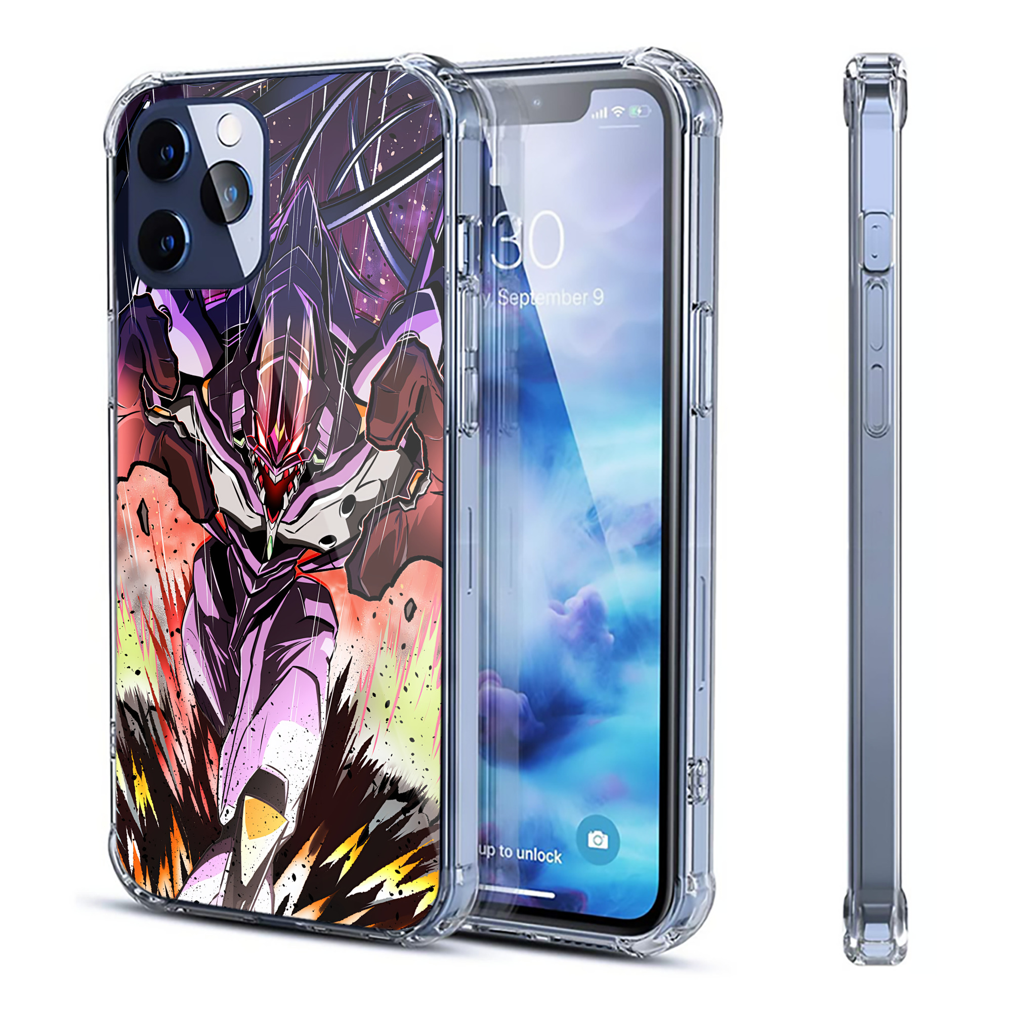 （画像用） EVA 新世紀エヴァンゲリオン 【iPhone 12シリーズ対応】透明スマホケース（クリアソフトケース）